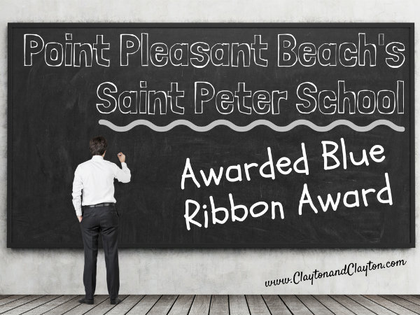 point pleasant beach's saint peter school awarded blue ribbon award