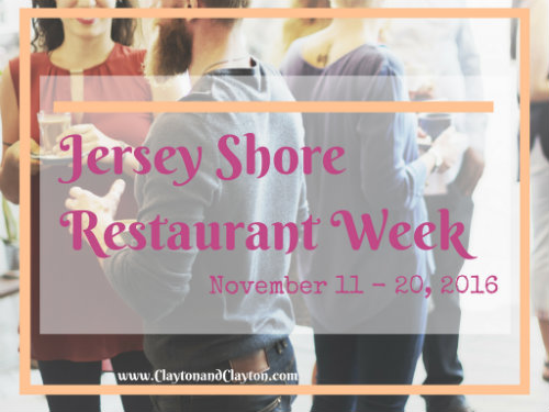 jersey shore restaurant week, november 11-20, 2016